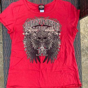 Red Harley Davidson Top